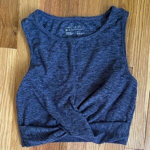 Women's Yogalicious Heathered Purple Sleeveless Top